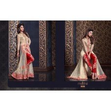 2312 BEIGE AND RED HARMAN BY MAISHA PARTY WEAR DRESS